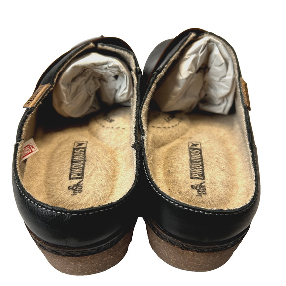 Pikolinos Granada Clogs Womens EU 40 US 9.5 Black Slip On Memory Foam Comfort - Picture 3 of 6